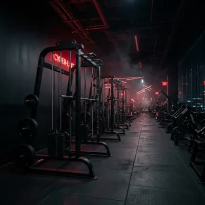 Power rack and commercial Smith machine comparison in training facility
