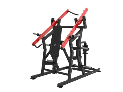 Combiné presse pectorale et tirage vertical PrimePower PPF-HM98, cadre noir et leviers rouges Combiné presse pectorale et tirage vertical PrimePower PPF-HM98, cadre noir et leviers rouges