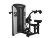Crunch abdominal PrimePower PPF-K619, châssis gris anthracite, carter noir à liseré argent, sellerie bordeaux