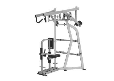 Tirage haut à disques PrimePower PPF-HY92, cadre gris argent, siège et coussins de cuisses noirs Tirage haut à disques PrimePower PPF-HY92, cadre gris argent, siège et coussins de cuisses noirs