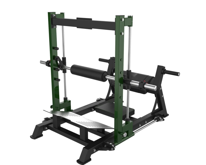 PrimePower PPF-A968 hip thrust à disques, châssis noir, accents vert foncé, sellerie noire PrimePower PPF-A968 hip thrust à disques, châssis noir, accents vert foncé, sellerie noire