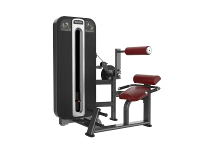 Combiné lombaires / abdominaux PrimePower PPF-K686, châssis gris anthracite, carter noir à liseré argent Combiné lombaires / abdominaux PrimePower PPF-K686, châssis gris anthracite, carter noir à liseré argent