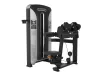 PrimePower PPF-K605 lateral raise, gunmetal grey frame, black shroud with silver trim, burgundy upholstery