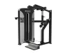 PrimePower PPF-K620 standing calf raise, gunmetal grey frame, black shroud with silver trim, burgundy upholstery