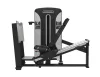 PrimePower PPF-K603A seated leg press with sliding seat, gunmetal grey frame, black shroud with silver trim