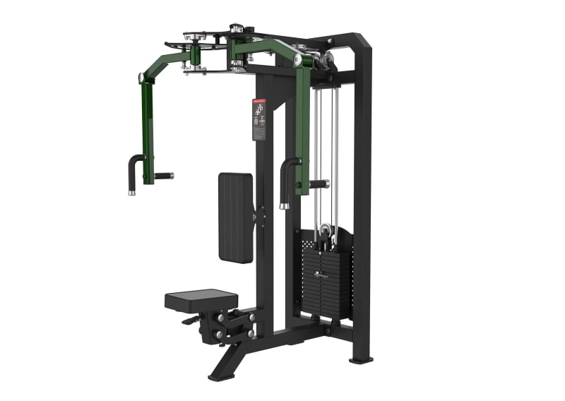 Pec deck / oiseau PPF-A911A PrimePower, châssis noir, accents vert foncé, sellerie noire Pec deck / oiseau PPF-A911A PrimePower, châssis noir, accents vert foncé, sellerie noire