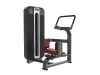 PrimePower PPF-K618 kneeling rotary torso, gunmetal grey frame, black shroud with silver trim, burgundy upholstery