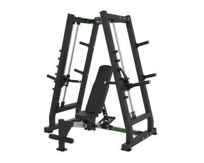 PrimePower PPF-A977 chest / shoulder press tower, black frame, dark green accents, black upholstery PrimePower PPF-A977 chest / shoulder press tower, black frame, dark green accents, black upholstery
