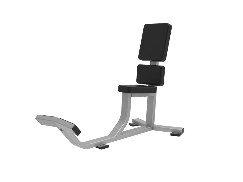 Banc utilitaire PrimePower PPF-HY38, cadre gris argent et dossier noir en deux parties Banc utilitaire PrimePower PPF-HY38, cadre gris argent et dossier noir en deux parties