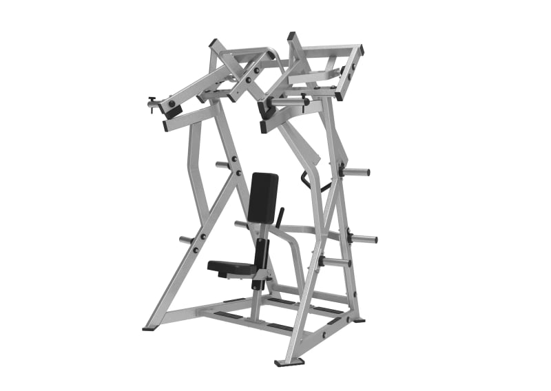 Rowing à disques PrimePower PPF-HY93A à cadre supérieur, gris argent, appui thoracique et siège noirs Rowing à disques PrimePower PPF-HY93A à cadre supérieur, gris argent, appui thoracique et siège noirs