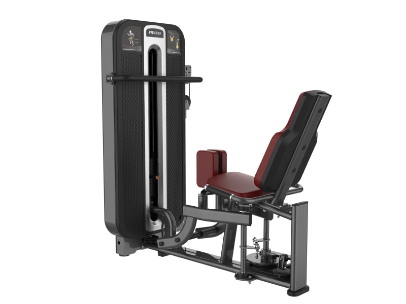 PrimePower PPF-K683 hip adduction / abduction combo, gunmetal grey frame, black shroud with silver trim PrimePower PPF-K683 hip adduction / abduction combo, gunmetal grey frame, black shroud with silver trim