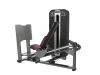 PrimePower PPF-K603A seated leg press with sliding seat, gunmetal grey frame, black shroud with silver trim