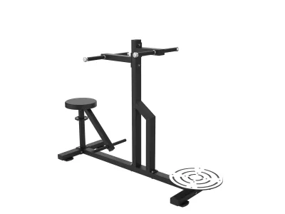 PrimePower PPF-HM123 torso rotation station, black frame with a silver rotation disc PrimePower PPF-HM123 torso rotation station, black frame with a silver rotation disc