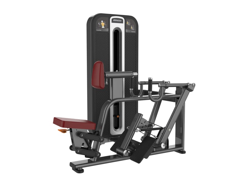 PrimePower PPF-K634 chest-supported seated row, gunmetal grey frame, black shroud with silver trim PrimePower PPF-K634 chest-supported seated row, gunmetal grey frame, black shroud with silver trim