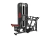 PrimePower PPF-K634 chest-supported seated row, gunmetal grey frame, black shroud with silver trim
