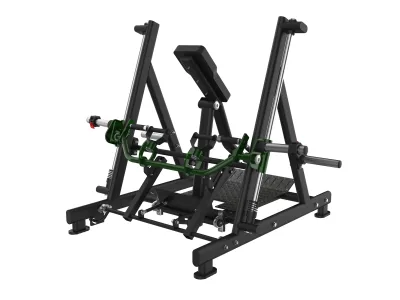 Rowing type Smith à disques PrimePower PPF-K576B, châssis noir, accents vert foncé, sellerie noire Rowing type Smith à disques PrimePower PPF-K576B, châssis noir, accents vert foncé, sellerie noire