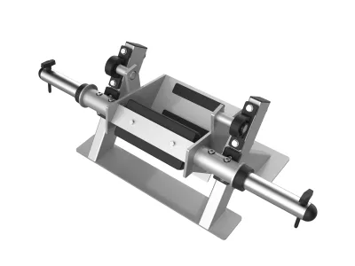 Appareil tibial PrimePower PPF-HY51, base gris argent, berceau rembourré et manchons de charge Appareil tibial PrimePower PPF-HY51, base gris argent, berceau rembourré et manchons de charge