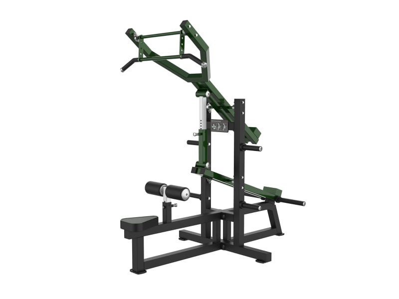 PrimePower PPF-A935 lat pulldown / triceps press-down, black frame, dark green accents, black upholstery PrimePower PPF-A935 lat pulldown / triceps press-down, black frame, dark green accents, black upholstery
