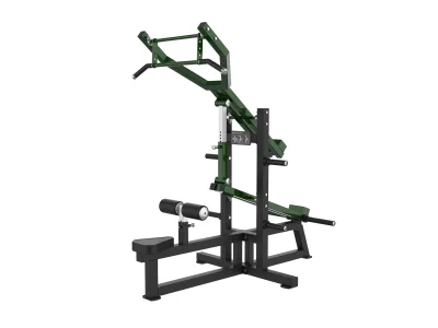 PrimePower PPF-A935 lat pulldown / triceps press-down, black frame, dark green accents, black upholstery PrimePower PPF-A935 lat pulldown / triceps press-down, black frame, dark green accents, black upholstery
