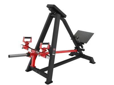 PrimePower PPF-HM61 – Chest-Supported T-Bar Row, black frame, red accents, black upholstery PrimePower PPF-HM61 – Chest-Supported T-Bar Row, black frame, red accents, black upholstery
