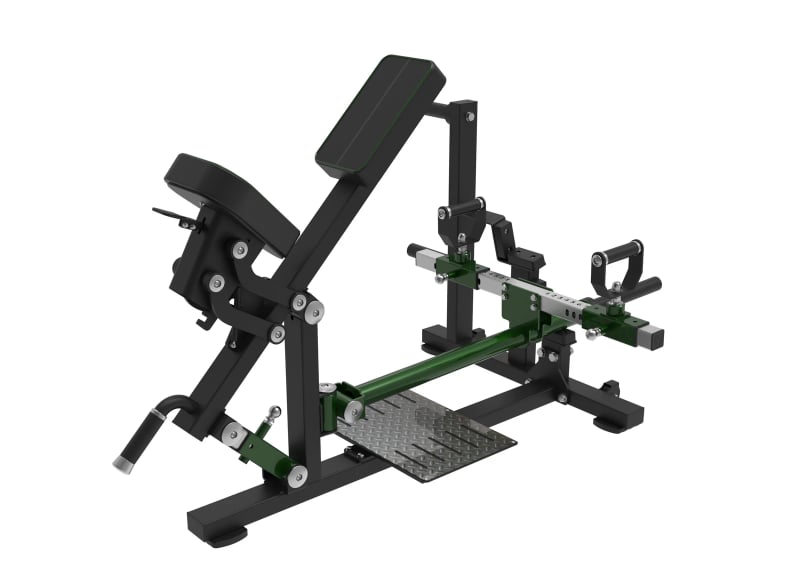 PrimePower PPF-A941B chest-supported t-bar row, black frame, dark green accents, black upholstery PrimePower PPF-A941B chest-supported t-bar row, black frame, dark green accents, black upholstery