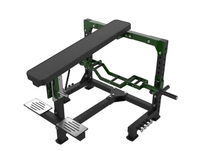 PrimePower PPF-A961 prone chest-supported row, black frame, dark green accents, black upholstery PrimePower PPF-A961 prone chest-supported row, black frame, dark green accents, black upholstery