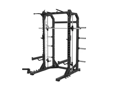 PrimePower PPF-HM63B – Smith Machine / Half Rack Combo, black frame, black upholstery PrimePower PPF-HM63B – Smith Machine / Half Rack Combo, black frame, black upholstery