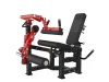 Combiné extension et flexion des jambes à disques PrimePower PPF-K102, cadre noir et levier rouge