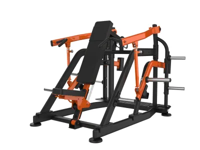 Développé épaules assis à disques PrimePower PPF-T-SP-0010, cadre noir et bras de poussée orange Développé épaules assis à disques PrimePower PPF-T-SP-0010, cadre noir et bras de poussée orange