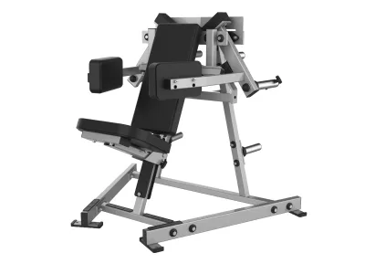 Machine d’élévations latérales PrimePower PPF-HY106, cadre gris argent et coussins noirs Machine d’élévations latérales PrimePower PPF-HY106, cadre gris argent et coussins noirs