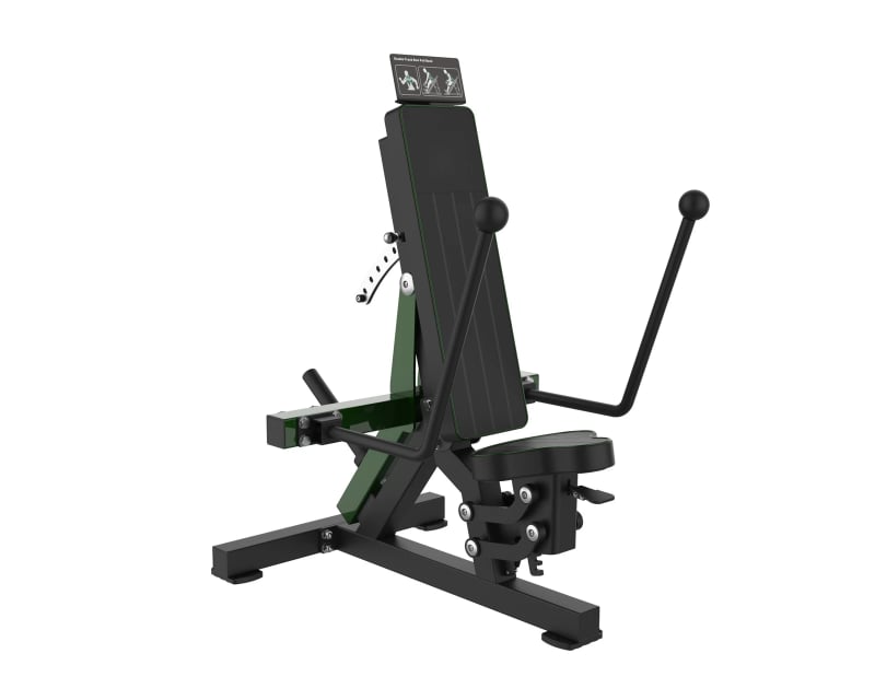 PrimePower PPF-A978 extension triceps assis à disques, châssis noir, accents vert foncé, sellerie noire PrimePower PPF-A978 extension triceps assis à disques, châssis noir, accents vert foncé, sellerie noire