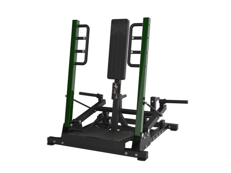 Développé pectoraux debout à disques PPF-A908 PrimePower, châssis noir, accents vert foncé, sellerie noire Développé pectoraux debout à disques PPF-A908 PrimePower, châssis noir, accents vert foncé, sellerie noire