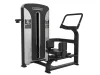 PrimePower PPF-K618 kneeling rotary torso, gunmetal grey frame, black shroud with silver trim, burgundy upholstery