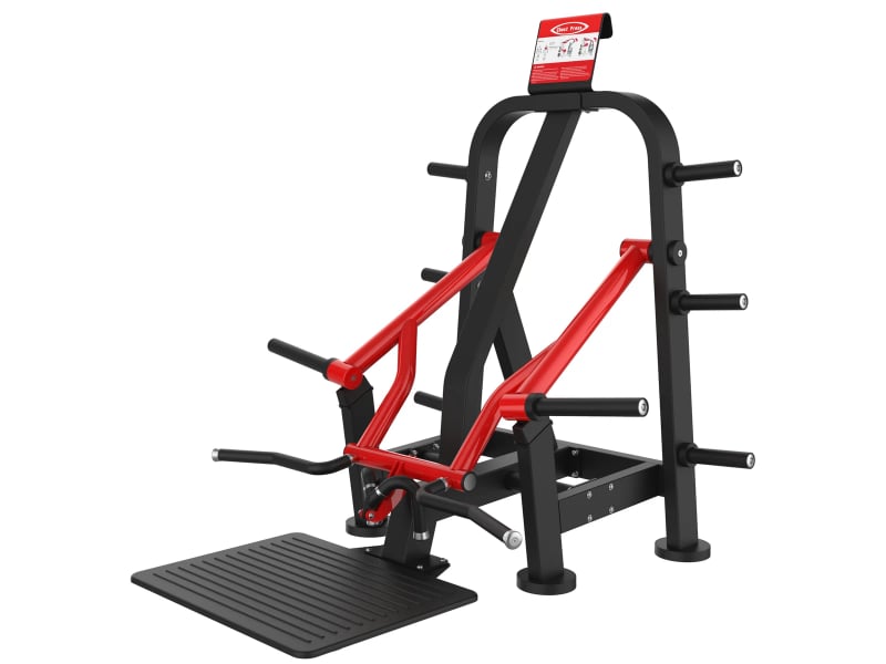 PrimePower Plate-Loaded Standing Row / Shrug PPF-A843, black frame, red accents PrimePower Plate-Loaded Standing Row / Shrug PPF-A843, black frame, red accents