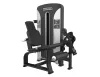 PrimePower PPF-K602 leg extension, gunmetal grey frame, black shroud with silver trim, burgundy upholstery