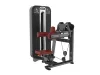 PrimePower PPF-K605 lateral raise, gunmetal grey frame, black shroud with silver trim, burgundy upholstery